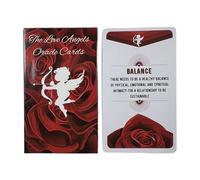 Love Angel - Cartas de oráculo de ángel, tarot de adivinación del destino, baraja de cartas de oráculo, juego de cartas de tarot inglés, tarot de entretenimiento, carta de adivinación, mazo de tarot