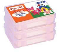 Love-Art - Arcilla de modelado de 150 GM (contenedor de plástico individual) x 3 | Suave y fácil de doblar o moldear, para manos jóvenes (gris)