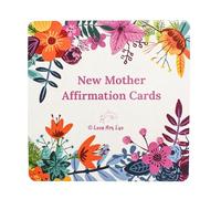 Love Art Lux New Mother Affirmation Cards - 23 Positive & Supportive Messages | Baby Shower Gifts for Mum, New Mum Essentials, Postpartum & Pregnancy Gift for Women