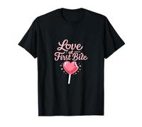 Love at First Bite Heart Lollipop, diseño para Amantes de la Comida Camiseta