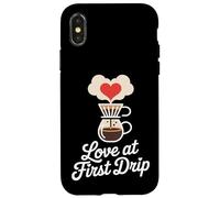 Love at First Drip Home Coffee Brewing Carcasa para iPhone X/XS