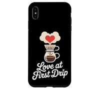Love at First Drip Home Coffee Brewing Carcasa para iPhone XS Max