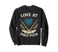 Love at First Puck Hockey Romance Book, Lectura acogedora para fanáticos Sudadera