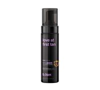 b.tan Espuma Autobronceadora Base de Color Violeta más Oscuro | Love At First Tan - 1 hora, Olvida los Tonos Naranjas Sin Olor a Bronceado Falso, Apto para veganos, sin crueldad animal, 200ml