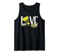 Love Badminton Cute Racket and Shuttlecock Sports Fan Player Camiseta sin Mangas