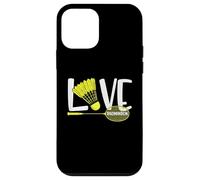 Love Badminton Cute Racket and Shuttlecock Sports Fan Player Carcasa para iPhone 12 Mini