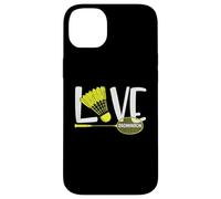 Love Badminton Cute Racket and Shuttlecock Sports Fan Player Carcasa para iPhone 14 Plus