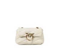 LOVE bag pinko baby puff, Blanco/Oro
