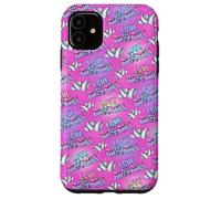 Love Baseball - Bates de Jugador de béisbol con patrón de Coqueta Rosa Carcasa para iPhone 11