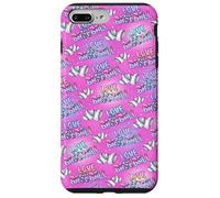 Love Baseball - Bates de Jugador de béisbol con patrón de Coqueta Rosa Carcasa para iPhone 7 Plus/8 Plus