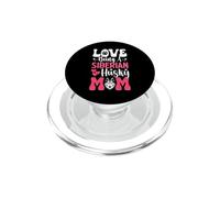 Love Being A Siberian Husky Mom PopSockets PopGrip para MagSafe
