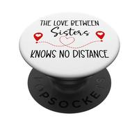 Love Between Sisters Knows No Distance Big Sister Little Sis PopSockets PopGrip Adhesivo
