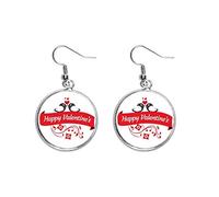 Love Birds - Pendientes colgantes de plata para el día de San Valentín