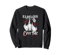 Love Bite Hanging Bat Gothic Horror Sudadera