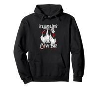 Love Bite Hanging Bat Gothic Horror Sudadera con Capucha