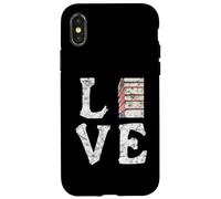 Love Books Book Stack Nerd Lectores literarios angustiados Carcasa para iPhone X/XS