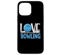 Love Bowling Cute Bowling Ball and Pins Sports Fan Player Carcasa para iPhone 13 Pro MAX