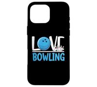 Love Bowling Cute Bowling Ball and Pins Sports Fan Player Carcasa para iPhone 16 Pro MAX