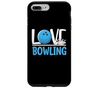 Love Bowling Cute Bowling Ball and Pins Sports Fan Player Carcasa para iPhone 7 Plus/8 Plus