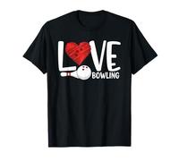 Love Bowling Funny Bowling Ball and Pin Sports Fans Players Camiseta