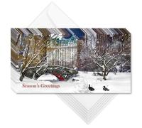 Love Bridge Central Park New York City Holidays - Juego de 6 tarjetas y 6 sobres, colección de papelería de Nueva York