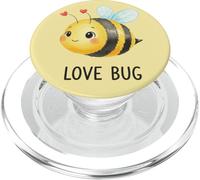 Love Bug Cute Valentines Bee PopSockets PopGrip para MagSafe