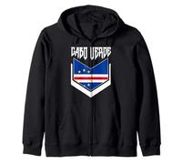 Love Cabo Verde Cabo Verde con bandera de Cabo Verde Sudadera con Capucha