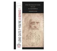 Love cats? You're a GENIUS! - A5 Lined Notebook - Leonardo and the Vitruvian Cat - Elegant Variant, Black: A5 Lined Notepad / Notebook - Elegant ... - Perfect for True Cat Lovers - Gift Idea