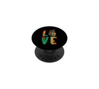 Love Cavalier Dog Sunflower Tie Dye Funny Puppy Lover PopSockets PopGrip Adhesivo