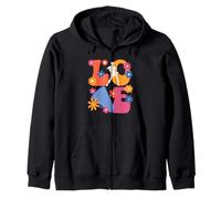 Love Cheer Groovy Divertida porrista Amante de Las porristas Sudadera con Capucha