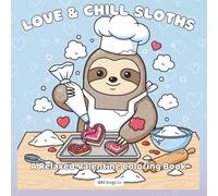 Love & Chill Sloths, A Relaxed Valentine Coloring Book, Cute and Fun Coloring Book For kids, Bold, easy-to-color designs for adults and kids: Cute, ... Pages for Kids and Adults 8.5x8.5 inches