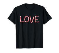 Love - Christian Faith Candy Cane Red & White Christmas Camiseta