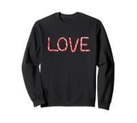 Love - Christian Faith Candy Cane Red & White Christmas Sudadera