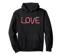 Love - Christian Faith Candy Cane Red & White Christmas Sudadera con Capucha