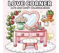 Love Corner: Cute & Comfy Bold and Easy Coloring Book for Adults and Teens - Simple and Relaxing Romantic Scenes for Stress Relief