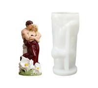 Love Couple Resin Mold, Romantic Food Grade Silicone Body Art Mould, Flexible 3d Body Art Casting Form, Easy Release Design for Diy Aromatherapy Soap Clay Plaster, for Creative Handmade Projects
