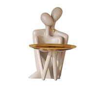 Love Couple Sculptures Deco, Abstract Deco Sculpture, Couple Statue, Statue for Decoration Living Room, Bar, Room, Office, Resin,Couple Grey
