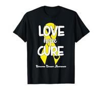 Love Cure Hope Yellow Ribbon Sarcoma Cancer Awareness Camiseta