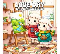 Love Day Coloring Book: Adorable Animal Moments, Sweet Love Scenes, and Cozy Heartwarming Designs to Color