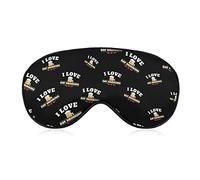 Love Day Drinking Beer Sleeping Blindfold Mask Cute Eye Shade Cover con correa ajustable para Mujeres Hombres Night
