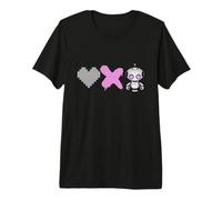 Love Death Robots - Pink Pixel Heart, X y Lindo Robot Camiseta Premium