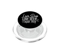 Love Deep Live Sentadilla Profunda Entrenamiento Profundo Fitness PopSockets PopGrip para MagSafe