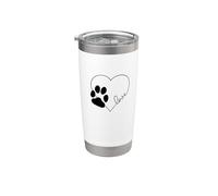 Love Dogs Cute Design Vaso térmico de acero inoxidable de doble pared
