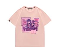 Love Doki Doki Literature Club? This Cute Anime Graphic T-Shirt Is Soft Cotton Crewneck, Y2K Casual for Teens-Pink||x_s