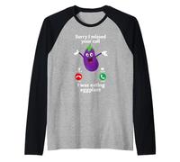 Love Eggplant | Funny Gay Pride Humor - Eggplant Lovers Camiseta Manga Raglan