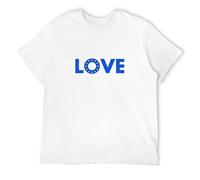 Love Europe European Union Referendum Remain Anti Brexit Men's T-Shirt Unisex White Cotton Hip Hop Print tee Shirts M