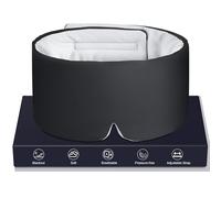 LOVE EYE Máscara de dormir de seda de hielo para dormir de lado, cubierta acolchada de seda de hielo para dormir con banda ajustable, completamente opaca, suave, regalos para hombres y mujeres (negro)