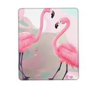 Love Flamingo - Alfombrilla de mouse para computadora con costuras antidesgaste, textura impermeable con base de goma antideslizante, adecuada para portátiles, oficina y hogar, alfombrillas de mouse