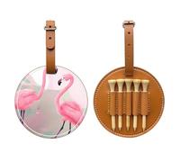 Love Flamingo Brown Bolsa de almacenamiento para camisetas de golf, fácil de transportar y más eficiente para jugar al golf