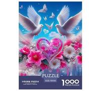 Love Flowers 1000 Piece Jigsaw Puzzle for Adults and Families - Complex Cognitive Game 70x50cm/1000pcs